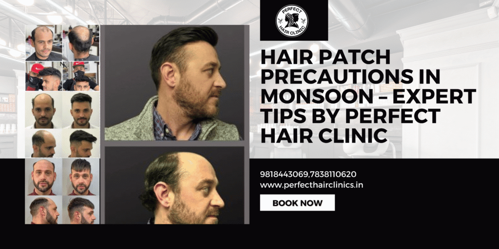 Hair patch care in monsoon Best hair patch service in Delhi Hair patch glue service Delhi Non-surgical hair patch care Hair patch fixing in humid weather